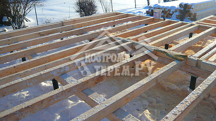 Строительство дома из бруса по проекту ДБ-50 Яхрома