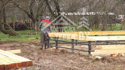 Строительство дома из бруса по проекту ДБ-22 Новосергиево