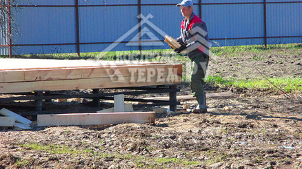 Строительство дома из бруса по проекту ДБ-22 Новосергиево