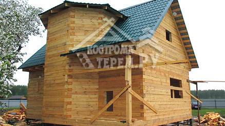 Строительство дома из бруса по проекту ДБ-22 Новосергиево