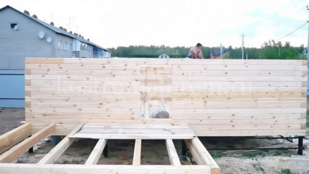 Строительство дома из бруса по проекту ДБ-7 Непецино