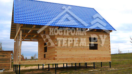 Строительство дома из бруса по проекту ДБ-140 Нижний Новгород