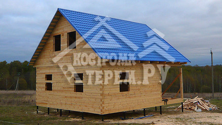 Строительство дома из бруса по проекту ДБ-140 Нижний Новгород