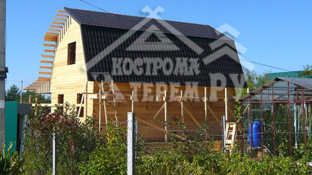 Строительство дома из бруса по проекту ДБ-15 Снт Дор д. Панино