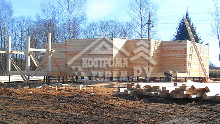 Строительство дома из бруса по проекту ДБ112 Сычевский р-н