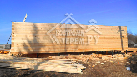 Строительство дома из бруса по проекту ДБ112 Сычевский р-н