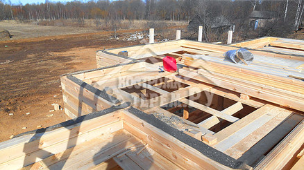 Строительство дома из бруса по проекту ДБ112 Сычевский р-н
