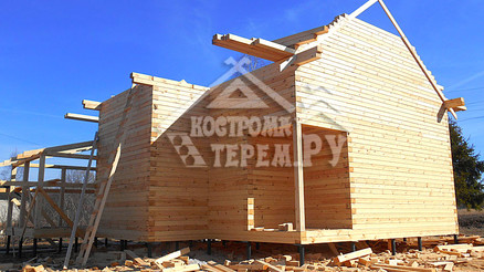 Строительство дома из бруса по проекту ДБ112 Сычевский р-н