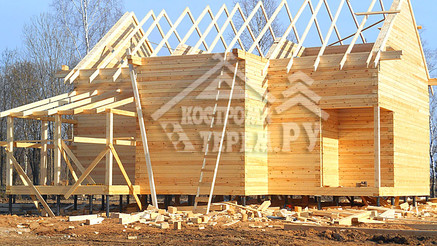 Строительство дома из бруса по проекту ДБ112 Сычевский р-н