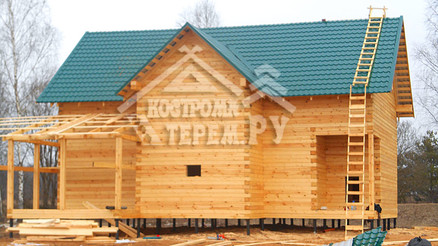 Строительство дома из бруса по проекту ДБ112 Сычевский р-н