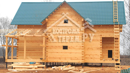 Строительство дома из бруса по проекту ДБ112 Сычевский р-н