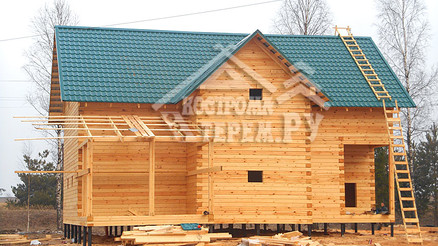 Строительство дома из бруса по проекту ДБ112 Сычевский р-н
