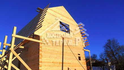 Строительство дома из бруса по проекту ДБ-12 Серпуховский р-н д. Якшино