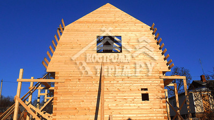 Строительство дома из бруса по проекту ДБ-12 Серпуховский р-н д. Якшино