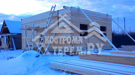 Строительство дома из бруса 6х9 д. Шаховская