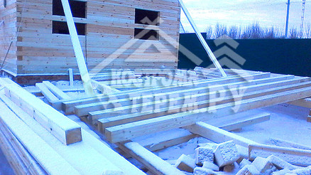 Строительство дома из бруса 6х9 д. Шаховская