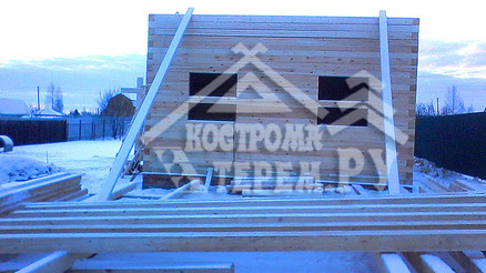 Строительство дома из бруса 6х9 д. Шаховская